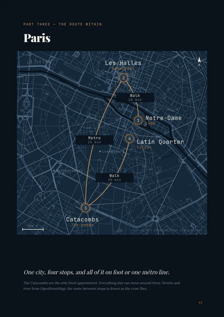 Page 43: Paris, with real streets
